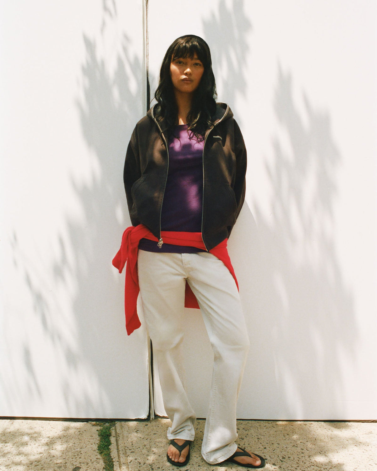 Washed Hooded Jacket