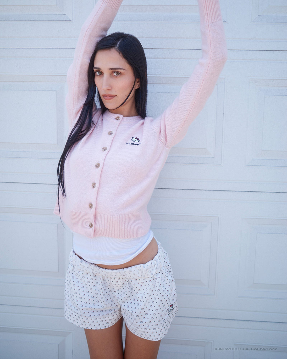 Hello Kitty® Heart Crewneck Cardigan